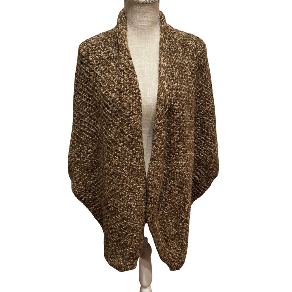 LOFT Brown/Tan Knit Women's Sweater Shrug